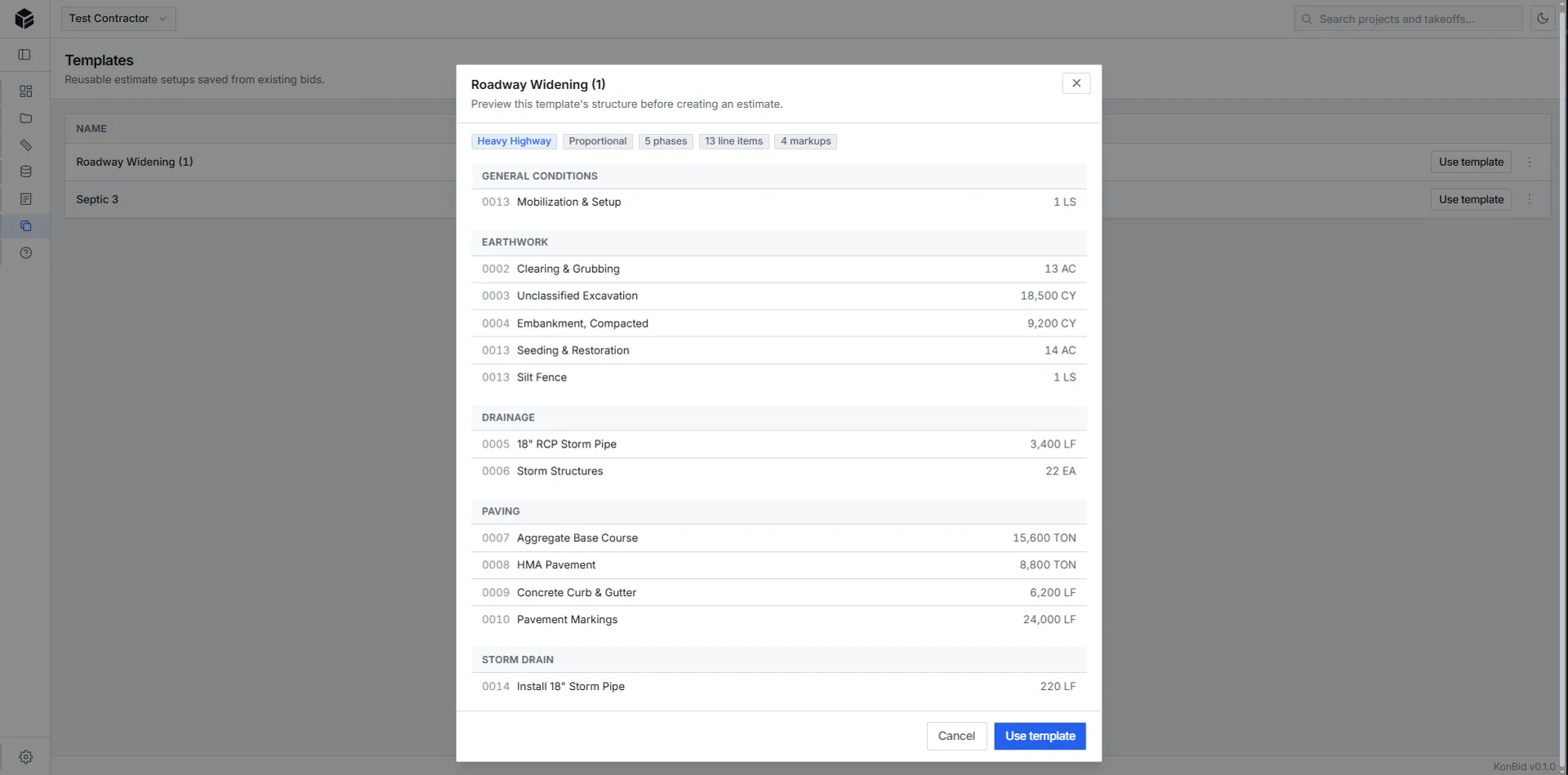 KonBid presets workspace placeholder